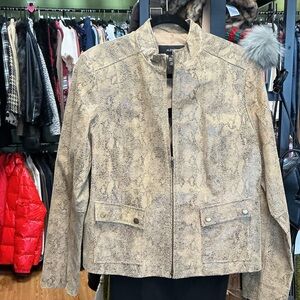 Alfani Women's Textured Beige Blazer